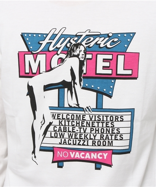 HYSTERIC GLAMOUR(ヒステリックグラマー)の「MOTEL VISITORS pt T-SH(Tシャツ/カットソー・メンズ・ホワイト/トップグレー/ブラック・SMALL/MEDIUM/LARGE)」の8枚目の写真