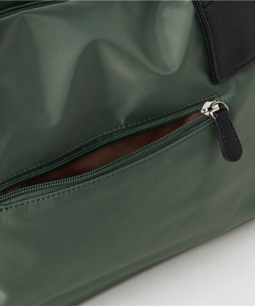 BASE（ベース）の「【軽量】 7つのポケット付！ ナイロントートバッグ ユニセックス（トートバッグ・レディース・ブラック/ネイビー/ベージュ/グリーン/ボルドー/グレー・FREE）」の19枚目の写真