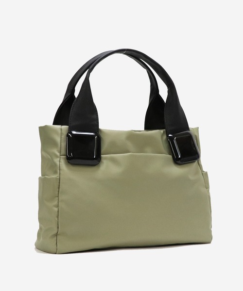 BASE（ベース）の「【軽量】 7つのポケット付！ ナイロントートバッグ ユニセックス（トートバッグ・レディース・ブラック/ネイビー/ベージュ/グリーン/ボルドー/グレー・FREE）」の8枚目の写真