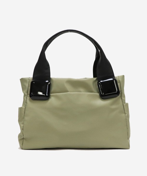 BASE（ベース）の「【軽量】 7つのポケット付！ ナイロントートバッグ ユニセックス（トートバッグ・レディース・ブラック/ネイビー/ベージュ/グリーン/ボルドー/グレー・FREE）」の9枚目の写真