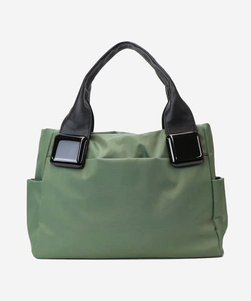 BASE（ベース）の「【軽量】 7つのポケット付！ ナイロントートバッグ ユニセックス（トートバッグ・レディース・ブラック/ネイビー/ベージュ/グリーン/ボルドー/グレー・FREE）」の18枚目の写真