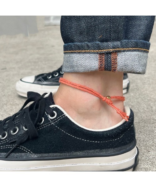 Esperanto（エスペラント）の「esperanto (エスペラント)/ヘンプ　アンクレット（アンクレット・メンズ・パープル/イエロー/オレンジ/ブラック/ブラウン/グリーン/オフホワイト/ナチュラル/ブルー/ターコイズブルー/レッド・ONE SIZE）」の11枚目の写真