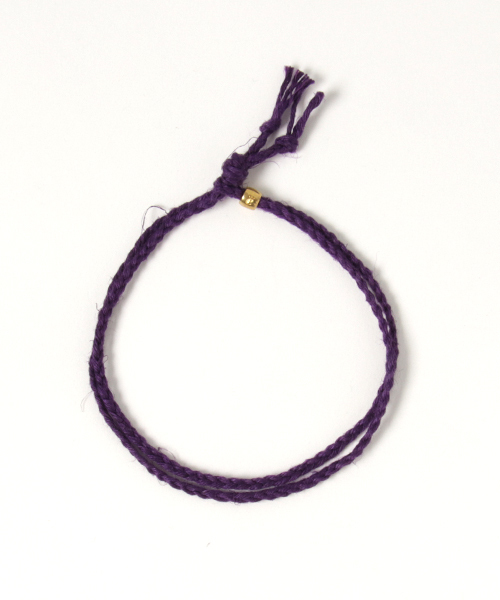 Esperanto（エスペラント）の「esperanto (エスペラント)/ヘンプ　アンクレット（アンクレット・メンズ・パープル/イエロー/オレンジ/ブラック/ブラウン/グリーン/オフホワイト/ナチュラル/ブルー/ターコイズブルー/レッド・ONE SIZE）」の17枚目の写真