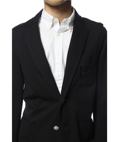 SHIPS JET BLUE(シップスジェットブルー)の「エンブレムスクールジャケット(テーラードジャケット・メンズ・ブラック/ネイビー・MEDIUM/LARGE/SMALL)」の6枚目の写真