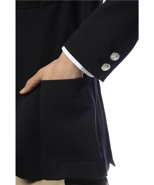 SHIPS JET BLUE(シップスジェットブルー)の「エンブレムスクールジャケット(テーラードジャケット・メンズ・ブラック/ネイビー・MEDIUM/LARGE/SMALL)」の8枚目の写真