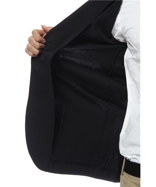 SHIPS JET BLUE(シップスジェットブルー)の「エンブレムスクールジャケット(テーラードジャケット・メンズ・ブラック/ネイビー・MEDIUM/LARGE/SMALL)」の10枚目の写真