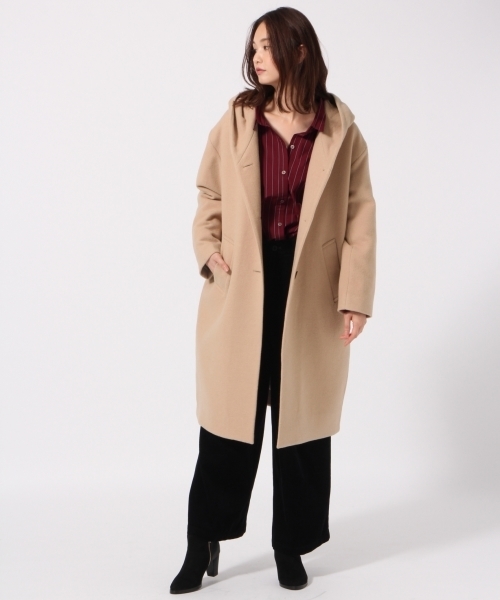 GLOBAL WORK（グローバルワーク）の「バックリボンストライプシャツ長袖2/774080（シャツ/ブラウス・レディース・ライトブルー/レッド・MEDIUM/LARGE）」の3枚目の写真