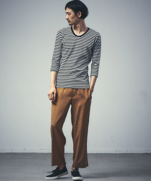 5351 POUR LES HOMMES(ゴーサンゴーイチプールオム)の「フィブリルキュプラトラックバギーパンツ(その他パンツ・メンズ・ベージュ/ブラック/グレー・44/46/48)」の6枚目の写真
