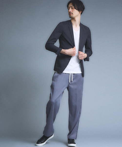 5351 POUR LES HOMMES(ゴーサンゴーイチプールオム)の「フィブリルキュプラトラックバギーパンツ(その他パンツ・メンズ・ベージュ/ブラック/グレー・44/46/48)」の5枚目の写真