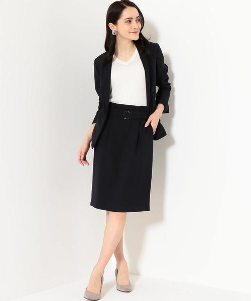 UNITED ARROWS green label relaxing - [手洗い可能/レックスツイル] ◆D テーラードジャケット スカート green label relaxing（グリーンレーベルリラクシング）の「[手洗い
