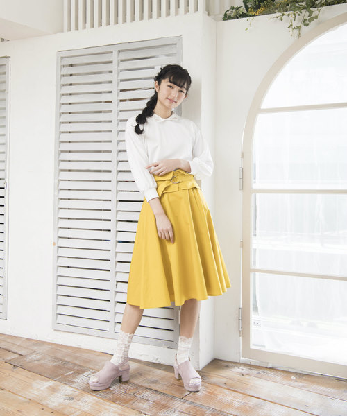 OLIVE des OLIVE(オリーブデオリーブ)の「衿付き プルオーバー(Tシャツ/カットソー・レディース・ブラック/オフホワイト/ピンク・FREE)」の9枚目の写真