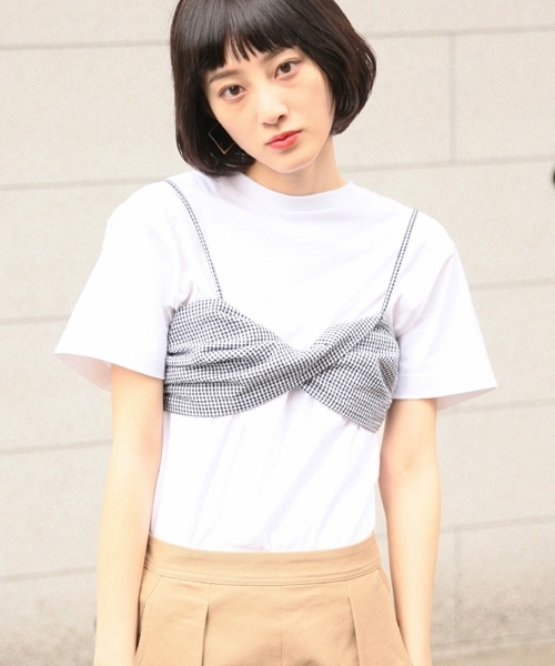 LOWRYS FARM(ローリーズファーム)の「アソートブラキャミ 791210(キャミソール・レディース・ネイビー/レッド/オフホワイト/ブラック・FREE)」の3枚目の写真