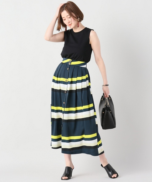 journal standard L'essage（ジャーナルスタンダードレサージュ）の「16/-ノースリーブＴシャツ#（Tシャツ/カットソー・レディース・ブラック/チャコールグレー/ホワイト・FREE）」の5枚目の写真