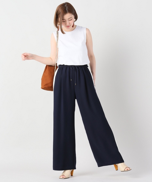 journal standard L'essage（ジャーナルスタンダードレサージュ）の「16/-ノースリーブＴシャツ#（Tシャツ/カットソー・レディース・ブラック/チャコールグレー/ホワイト・FREE）」の8枚目の写真