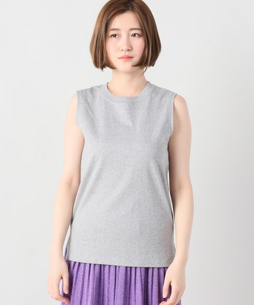 journal standard L'essage（ジャーナルスタンダードレサージュ）の「16/-ノースリーブＴシャツ#（Tシャツ/カットソー・レディース・ブラック/チャコールグレー/ホワイト・FREE）」の10枚目の写真