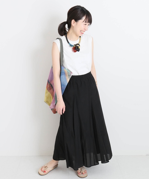 journal standard L'essage（ジャーナルスタンダードレサージュ）の「16/-ノースリーブＴシャツ#（Tシャツ/カットソー・レディース・ブラック/チャコールグレー/ホワイト・FREE）」の22枚目の写真