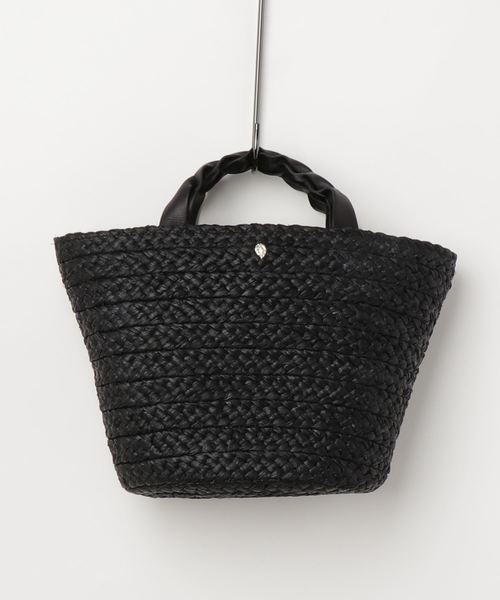 Helen Kaminski（ヘレンカミンスキー）の「HELEN KAMINSKI 太ラフィアトートＳ（かごバッグ・レディース・ブラック/ベージュ/ライトベージュ・FREE）」の2枚目の写真