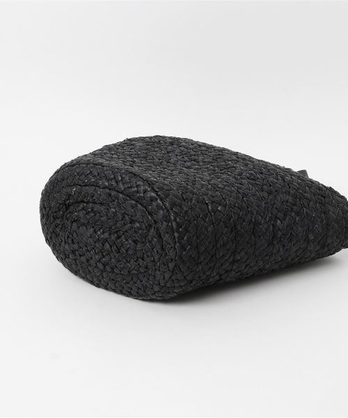 Helen Kaminski（ヘレンカミンスキー）の「HELEN KAMINSKI 太ラフィアトートＳ（かごバッグ・レディース・ブラック/ベージュ/ライトベージュ・FREE）」の7枚目の写真