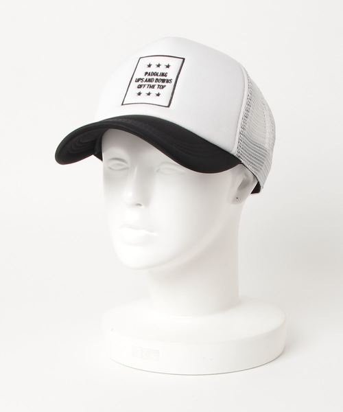 VENCEEXCHANGE（ヴァンスエクスチェンジ）の「刺繍ウレタンメッシュキャップ（キャップ・メンズ・ホワイト/ブラック/レッド・フリー）」の5枚目の写真