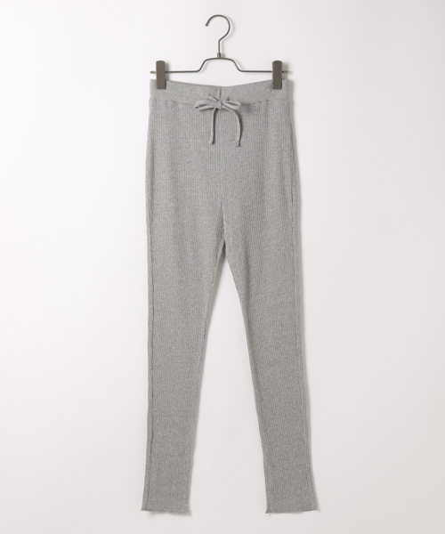 laboratory work（ラボラトリーワーク）の「リブカットパンツ（その他パンツ・レディース・ホワイト/ブラック/杢グレー・MEDIUM）」の3枚目の写真