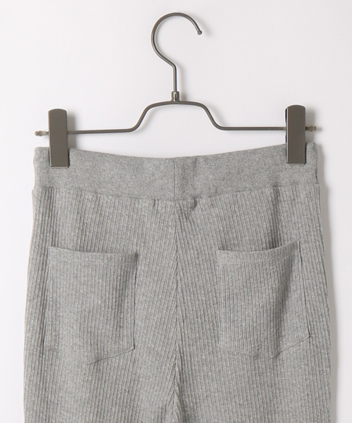 laboratory work（ラボラトリーワーク）の「リブカットパンツ（その他パンツ・レディース・ホワイト/ブラック/杢グレー・MEDIUM）」の10枚目の写真