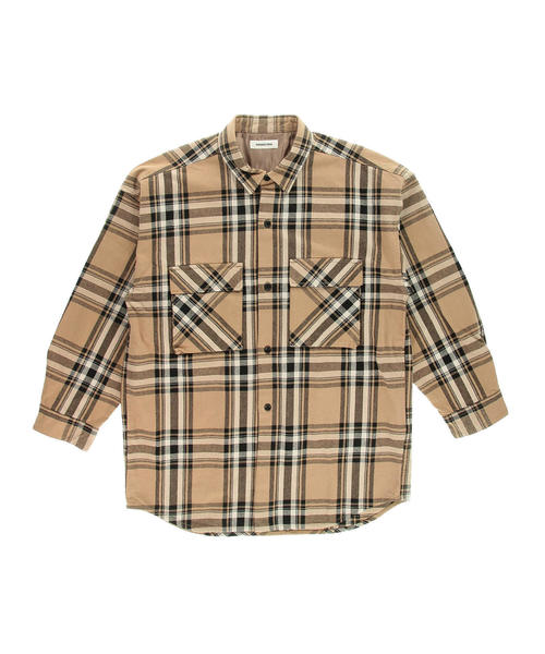 MONKEY TIME(モンキータイム)の「<monkey time> HEAVY CHECK TWILL OVER SIZED CPO/ネルシャツ ◆(シャツ/ブラウス・メンズ・ベージュ/レッド・LARGE/SMALL/MEDIUM/X-LARGE)」の17枚目の写真