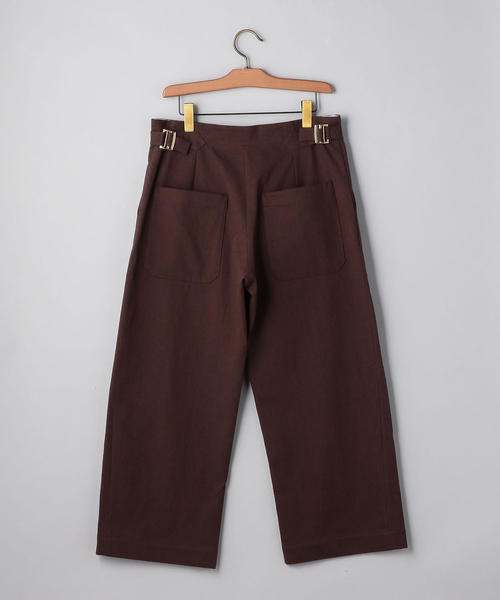 STUDIO NICHOLSON（スタジオニコルソン）の「＜STUDIO NICHOLSON（スタジオ ニコルソン）＞ VOLUME PT（その他パンツ・メンズ・ワインレッド/オフホワイト・SMALL/MEDIUM）」の4枚目の写真