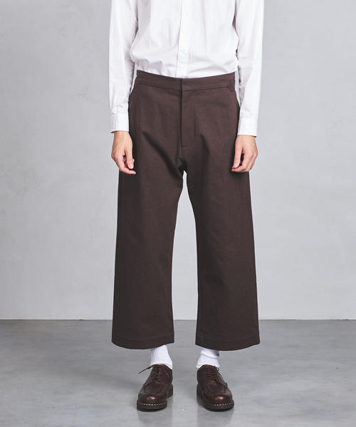 STUDIO NICHOLSON（スタジオニコルソン）の「＜STUDIO NICHOLSON（スタジオ ニコルソン）＞ VOLUME PT（その他パンツ・メンズ・ワインレッド/オフホワイト・SMALL/MEDIUM）」の7枚目の写真