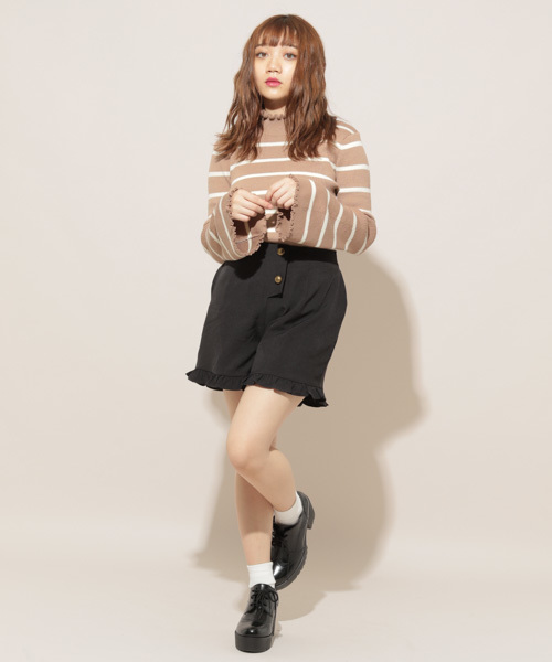 apres jour(アプレジュール)の「フリルネックニットトップス【ZOZOTOWN限定アイテム】(ニット/セーター・レディース・ブラウン系その他/ベージュ/ブラック/アイボリー/スモークピンク/ピンク系その他/その他・フリー)」の18枚目の写真