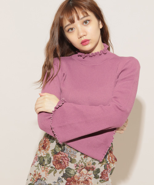 apres jour(アプレジュール)の「フリルネックニットトップス【ZOZOTOWN限定アイテム】(ニット/セーター・レディース・ブラウン系その他/ベージュ/ブラック/アイボリー/スモークピンク/ピンク系その他/その他・フリー)」の20枚目の写真