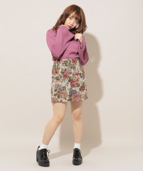 apres jour(アプレジュール)の「フリルネックニットトップス【ZOZOTOWN限定アイテム】(ニット/セーター・レディース・ブラウン系その他/ベージュ/ブラック/アイボリー/スモークピンク/ピンク系その他/その他・フリー)」の22枚目の写真