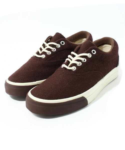 coen（コーエン）の「ウールスニーカーLow（スニーカー・メンズ・ダークブラウン/ネイビー・LARGE/X-LARGE/MEDIUM/SMALL）」の2枚目の写真