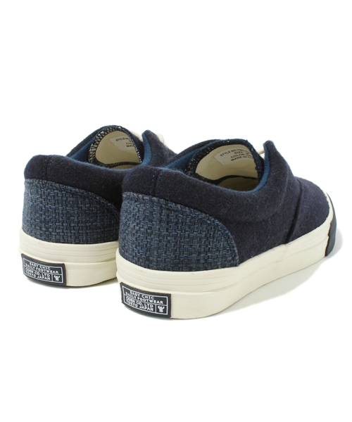 coen（コーエン）の「ウールスニーカーLow（スニーカー・メンズ・ダークブラウン/ネイビー・LARGE/X-LARGE/MEDIUM/SMALL）」の5枚目の写真