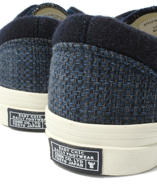 coen（コーエン）の「ウールスニーカーLow（スニーカー・メンズ・ダークブラウン/ネイビー・LARGE/X-LARGE/MEDIUM/SMALL）」の8枚目の写真