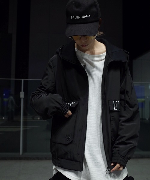 rovtski(ロフトスキー)の「【ビッグシルエット】SPIRITUAL ポケットモック ZIPパーカー/SPIRITUAL PKT MOOK ZIP PARKA(その他アウター・レディース・ブラック・FREE)」の4枚目の写真