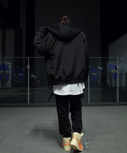 rovtski(ロフトスキー)の「【ビッグシルエット】SPIRITUAL ポケットモック ZIPパーカー/SPIRITUAL PKT MOOK ZIP PARKA(その他アウター・レディース・ブラック・FREE)」の6枚目の写真