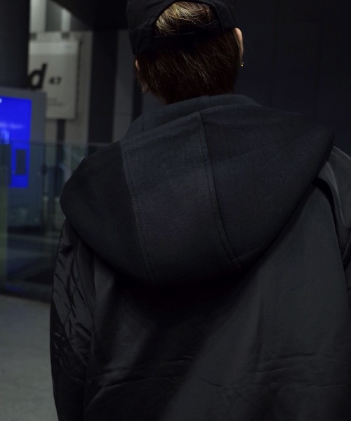 rovtski(ロフトスキー)の「【ビッグシルエット】SPIRITUAL ポケットモック ZIPパーカー/SPIRITUAL PKT MOOK ZIP PARKA(その他アウター・レディース・ブラック・FREE)」の8枚目の写真