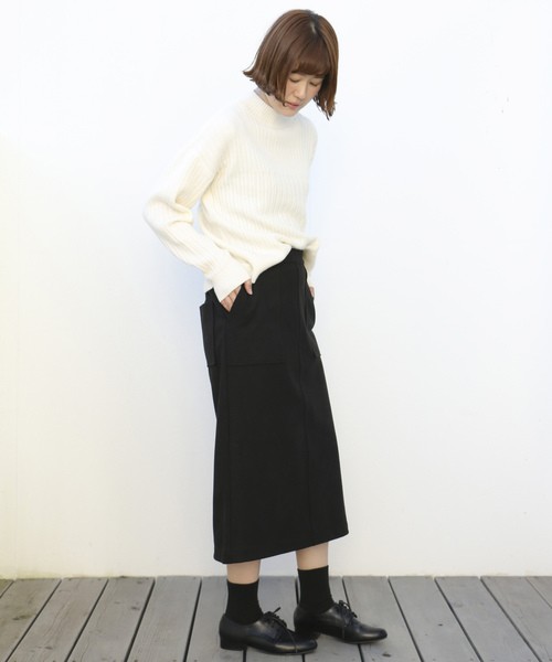 LBC(エルビーシー)の「ゆるタイトスカート(スカート・レディース・グレー/ブラック・M)」の11枚目の写真