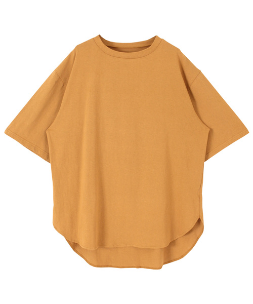 titivate(ティティベイト)の「オーバーサイズTシャツ(Tシャツ/カットソー・レディース・オフホワイト/ブラック/チャコールグレー/キャメル・S/M)」の4枚目の写真