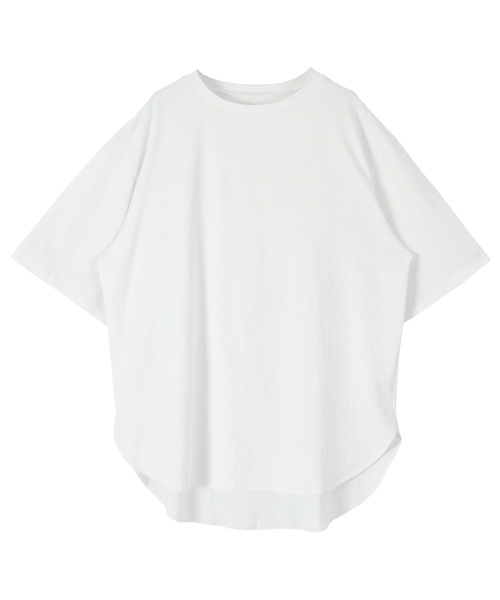 titivate(ティティベイト)の「オーバーサイズTシャツ(Tシャツ/カットソー・レディース・オフホワイト/ブラック/チャコールグレー/キャメル・S/M)」の1枚目の写真
