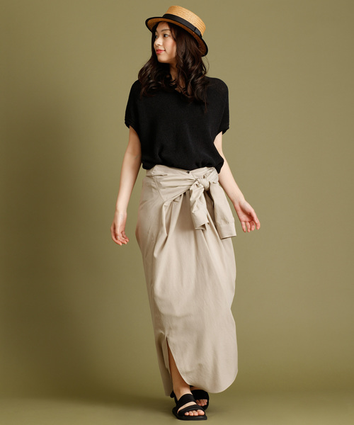 Munich（ミューニック）の「リヨセルコットンリネンＶネックシャツワンピース（ワンピース・レディース・ホワイト/ベージュ/カーキ/イエロー・FREE）」の20枚目の写真