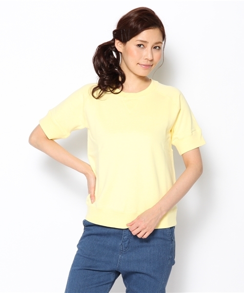 BEAMS BOY(ビームスボーイ)の「○BEAMS BOY / スウェット 前V クルー(スウェット・レディース・グレー/イエロー系その他/ネイビー・ONE SIZE)」の3枚目の写真