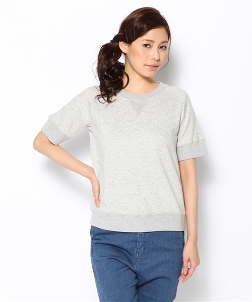 BEAMS BOY(ビームスボーイ)の「○BEAMS BOY / スウェット 前V クルー(スウェット・レディース・グレー/イエロー系その他/ネイビー・ONE SIZE)」の2枚目の写真