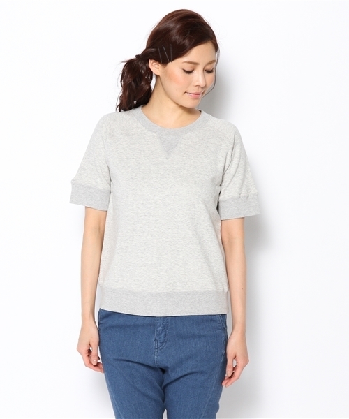 BEAMS BOY(ビームスボーイ)の「○BEAMS BOY / スウェット 前V クルー(スウェット・レディース・グレー/イエロー系その他/ネイビー・ONE SIZE)」の4枚目の写真