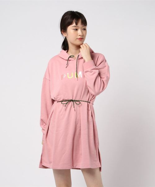 Puma プーマ の Puma プーマ Chase ウィメンズ フーデッドドレス ワンピース Wear