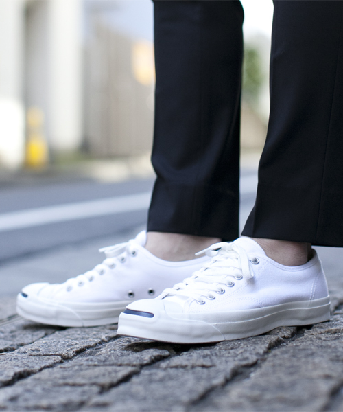 NANO universe(ナノユニバース)の「CONVERSE(コンバース)/ JACK PURCELL(スニーカー・メンズ・ホワイト/ブラック・8/7/9)」の2枚目の写真