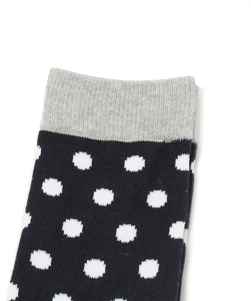 SHIPS JET BLUE（シップスジェットブルー）の「ROSTER: ドット ソックス（ソックス/靴下・メンズ・グリーン/ネイビー・ONE SIZE）」の3枚目の写真