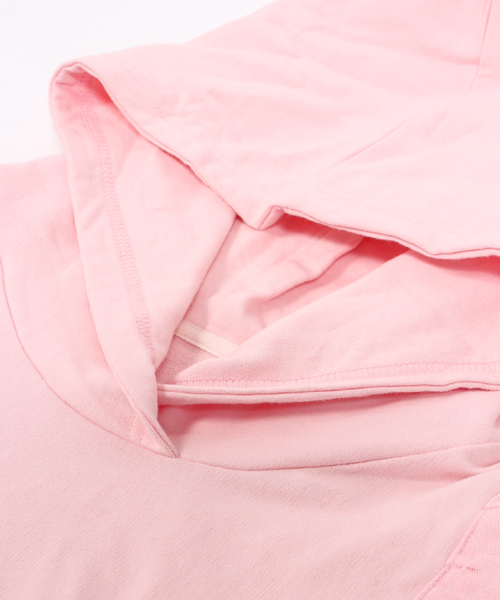 WEGO（ウィゴー）の「【Silent Siren×WEGO】BIGフードフリルパーカー（パーカー・レディース・杢グレー/ライトピンク・FREE）」の5枚目の写真