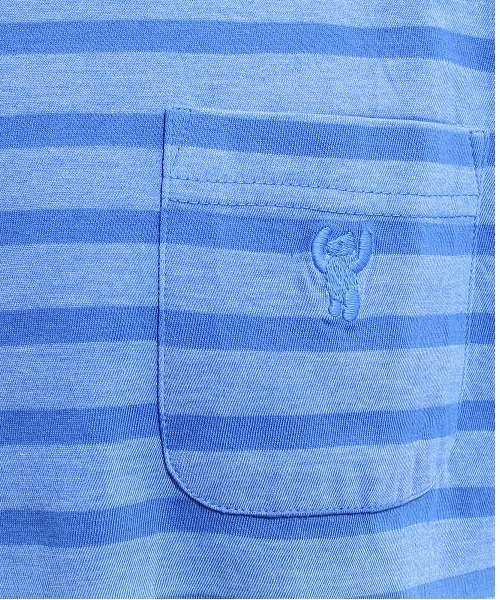 coen（コーエン）の「ボーダーグラデーションポケットTシャツ（Tシャツ/カットソー・メンズ・ライトブルー/イエロー・SMALL/LARGE/MEDIUM/X-LARGE）」の8枚目の写真