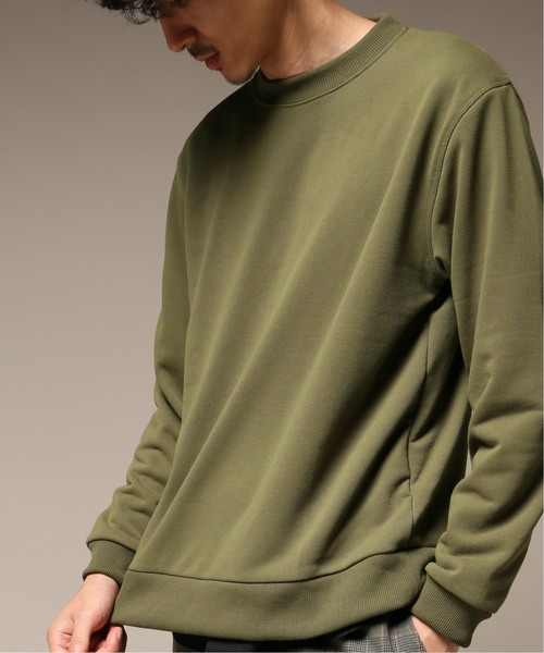417 EDIFICE(フォーワンセブンエディフィス)の「【POLICOTT / ポリコット】 ウラケ スウェット クルーネック(Tシャツ/カットソー・メンズ・ベージュ/レンガ/ブラック/カーキ・SMALL/MEDIUM/LARGE)」の4枚目の写真